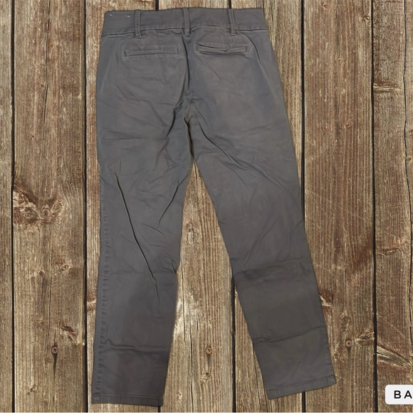LOFT modern roll-cuff chinos gray size 0 - Picture 2 of 3